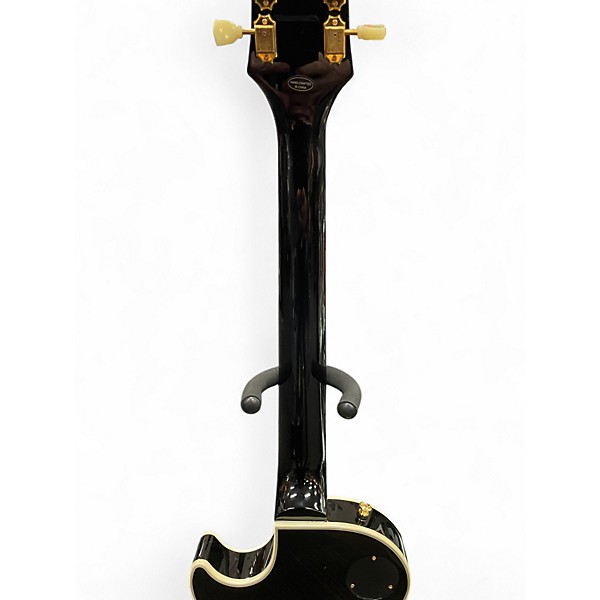 Used 2023 Epiphone Les Paul Custom P90 Ebony Solid Body Electric Guitar