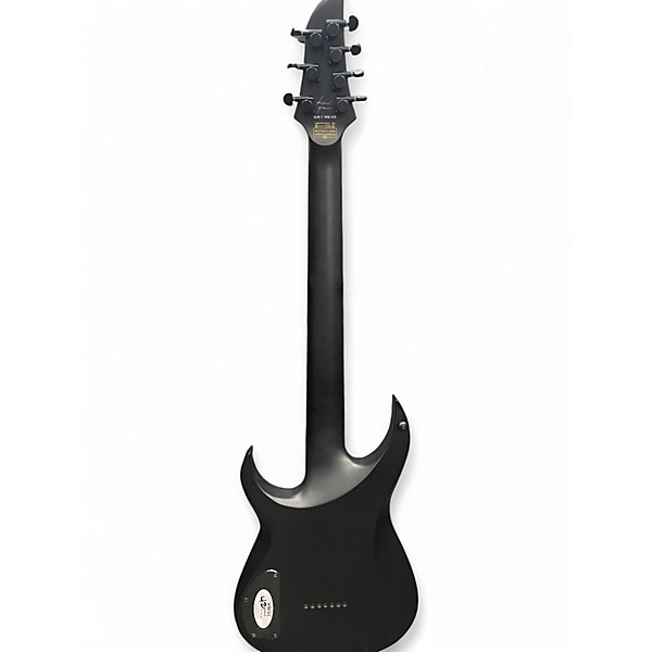 Used Schecter Guitar Research KM7 MKiii Black Baritone Black Solid Body Electric Guitar