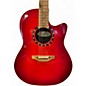 Used Ovation 1771LX Standard Balladeer Red Acoustic Electric Guitar