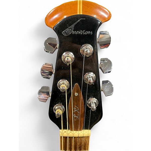 Used Ovation 1771LX Standard Balladeer Red Acoustic Electric Guitar