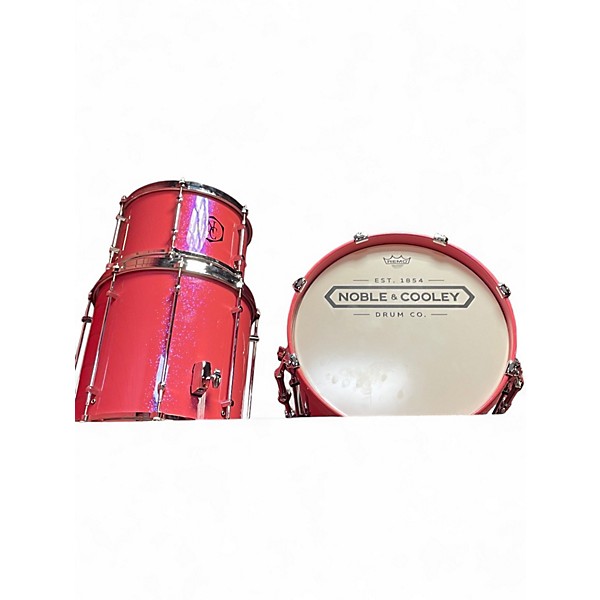 Used Noble & Cooley 3 Piece 3 PIECE CD PINK SPARKLE Drum Kit