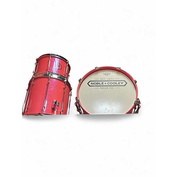 Used Noble & Cooley 3 Piece 3 PIECE CD PINK SPARKLE Drum Kit