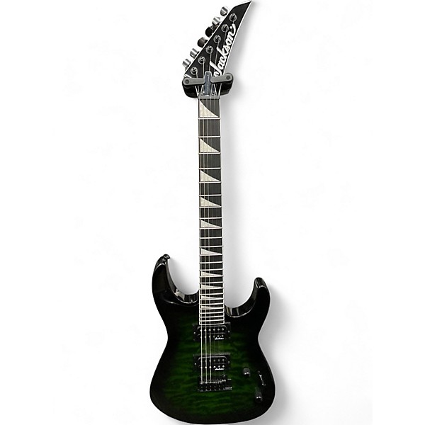 Used Jackson JS20 Dinky Trans Green Solid Body Electric Guitar