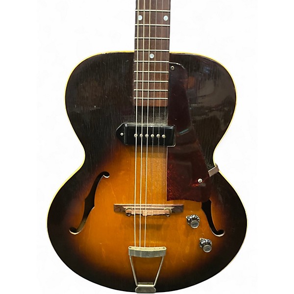Vintage 1940s Gibson ES-125 2 Tone Sunburst Hollow Body Electric Guitar
