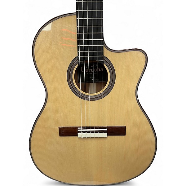 Used Cordoba Fusion 14 Natural Classical Acoustic Electric Guitar