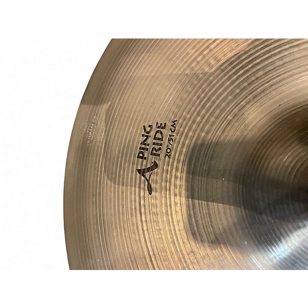 Used Zildjian 20in A PING RIDE Cymbal