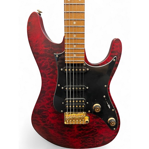 Used Ibanez SLM10 Trans Red Solid Body Electric Guitar