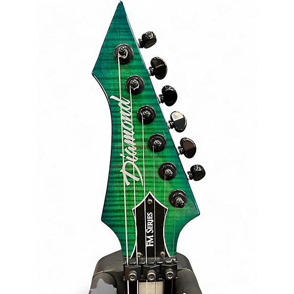 Used Diamond Halcyon FM FR Jade Iridium Solid Body Electric Guitar