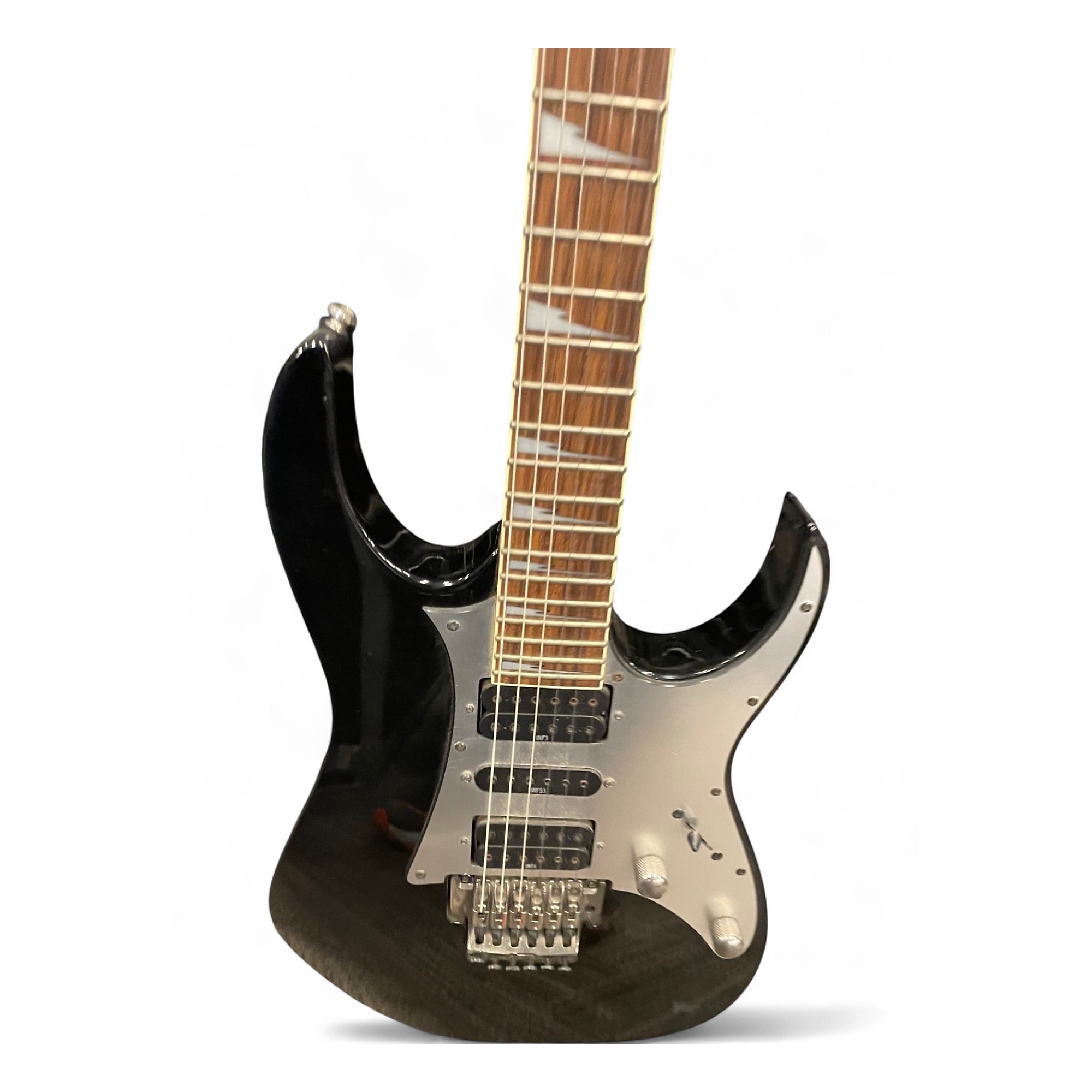 Used Ibanez RG350EX Black Solid Body Electric Guitar Black