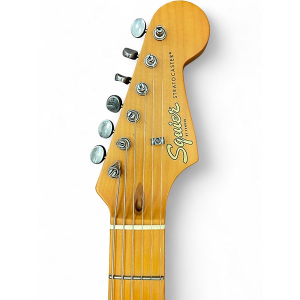 Used Squier Standard Stratocaster 40TH ANNIVERSARY Metallic Aqua Marine Solid Body Electric Guitar