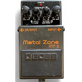 Used BOSS MT2 Metal Zone Distortion Effect Pedal