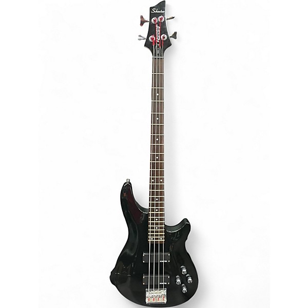 Used Schecter Guitar Research DIAMOND SERIES OMEN 4 Black Electric Bass Guitar