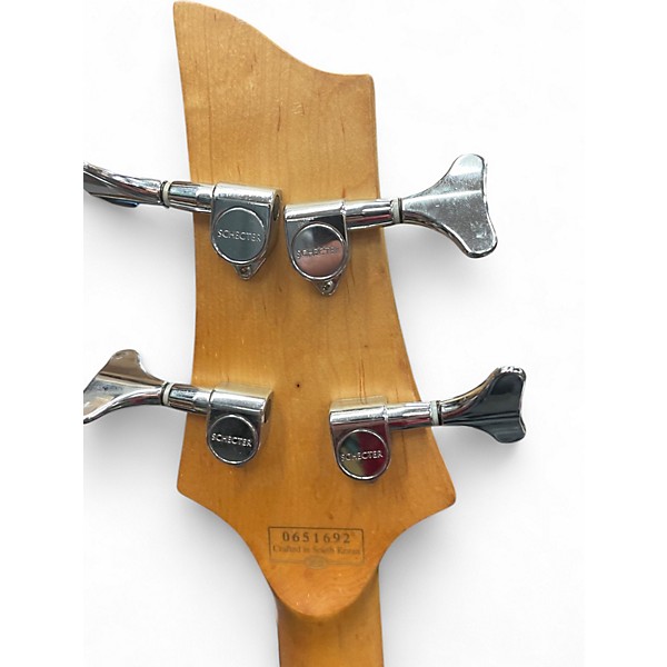 Used Schecter Guitar Research DIAMOND SERIES OMEN 4 Black Electric Bass Guitar