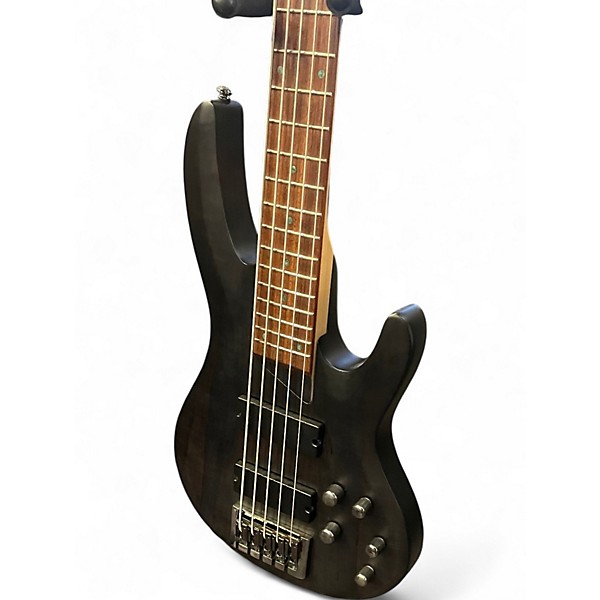 Used ESP LTD B205SM 5 String Charcoal Electric Bass Guitar