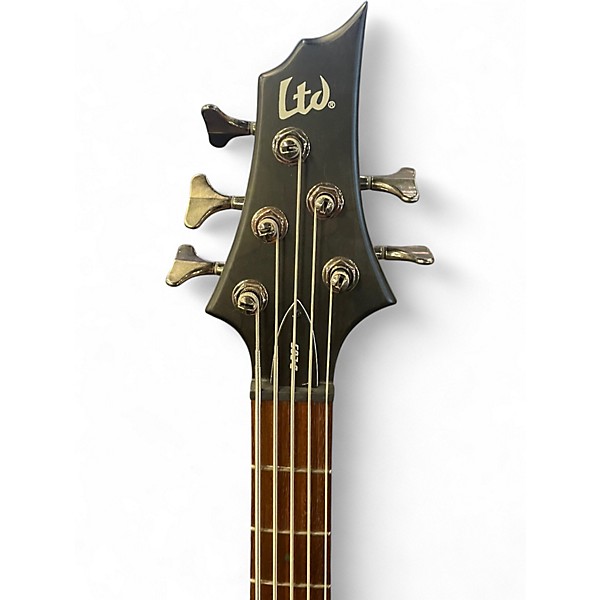 Used ESP LTD B205SM 5 String Charcoal Electric Bass Guitar