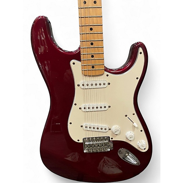 Used Fender Player Stratocaster Wine Red Solid Body Electric Guitar