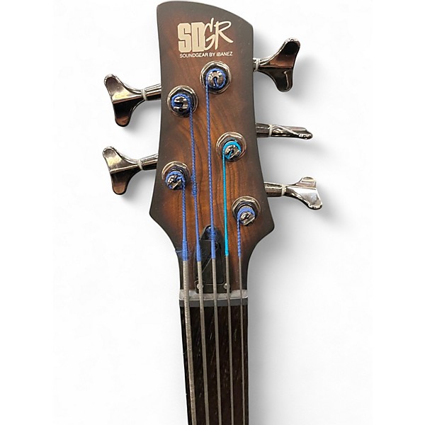 Used Ibanez SRF705 2 Color Sunburst Electric Bass Guitar