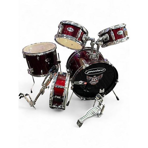 Used Pulse 5 Piece 5 piece drum kit Wine Red Drum Kit