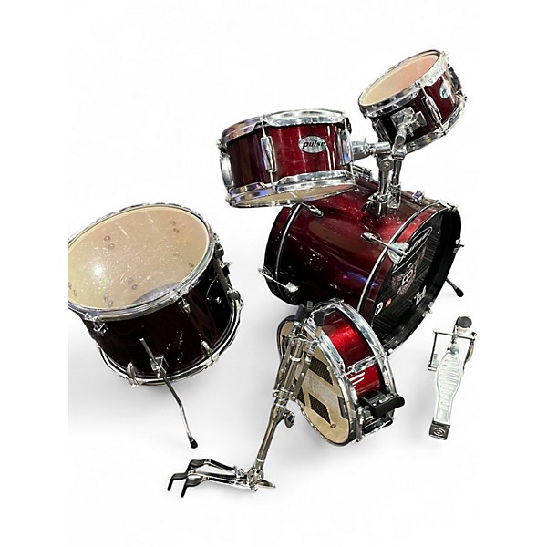 Used Pulse 5 Piece 5 piece drum kit Wine Red Drum Kit