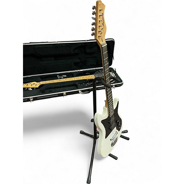 Used Harmony H804 Antique White Solid Body Electric Guitar