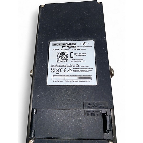 Used Peterson SSHD-1 Tuner Pedal