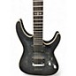 Used Schecter Guitar Research C1 Platinum Trans Black Solid Body Electric Guitar