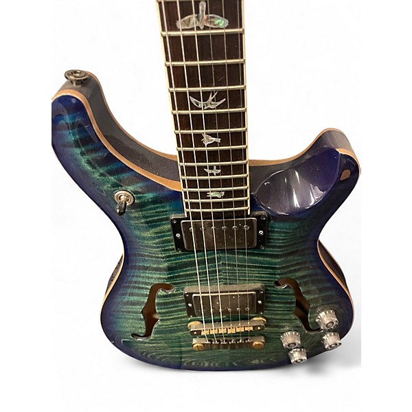 Used PRS Private wood stock McCarty 594 Blue Hollow Body Electric Guitar