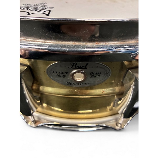 Used Pearl 5.5X14 Sensitone Brass Snare BRASS Drum