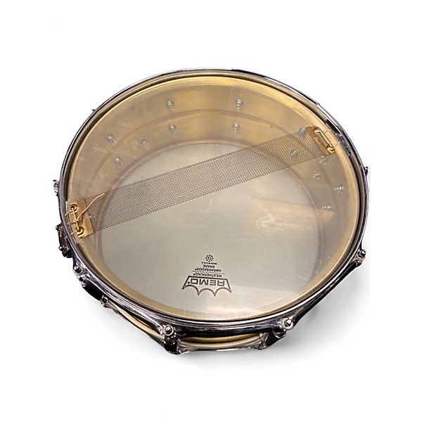 Used Pearl 5.5X14 Sensitone Brass Snare BRASS Drum