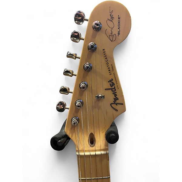 Used Fender Artist Series Eric Clapton Stratocaster Black Solid Body Electric Guitar