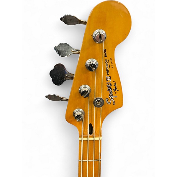 Used Squier PRECISION II BASS BLACK Electric Bass Guitar