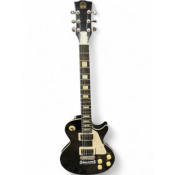 Used Hondo 1984 SINGLE CUT BLACK Solid Body Electric Guitar