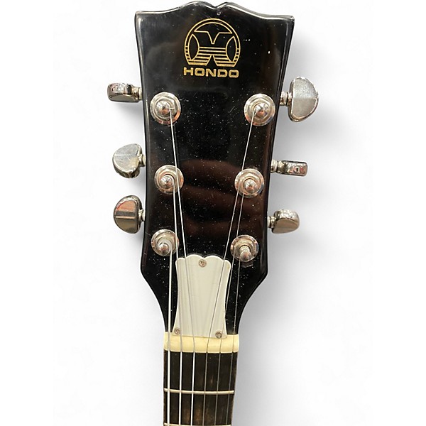 Used Hondo 1984 SINGLE CUT BLACK Solid Body Electric Guitar