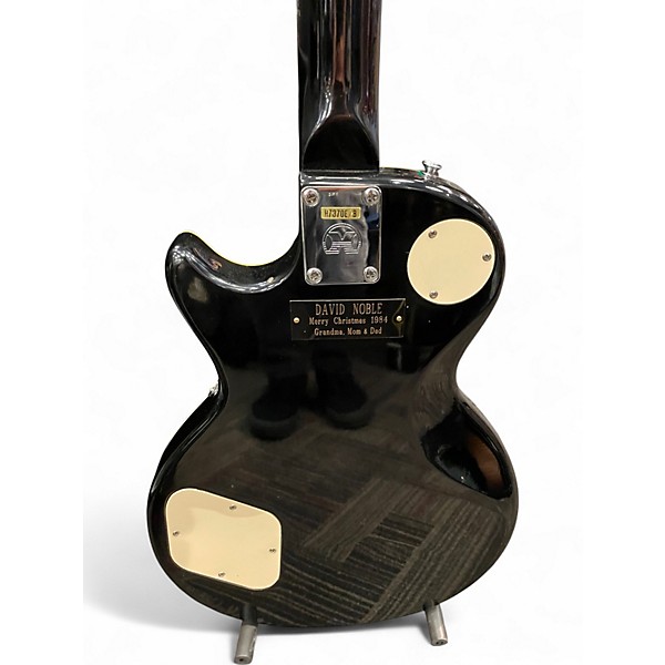 Used Hondo 1984 SINGLE CUT BLACK Solid Body Electric Guitar