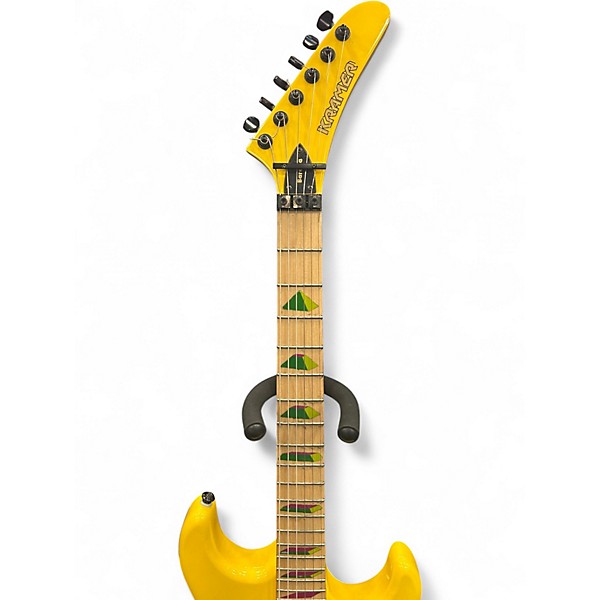 Used Kramer Baretta Yellow Solid Body Electric Guitar