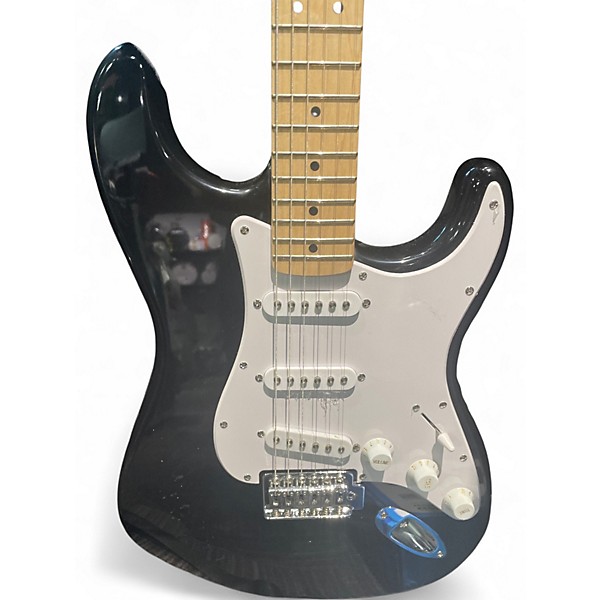 Used Squier Bullet Stratocaster Black Solid Body Electric Guitar