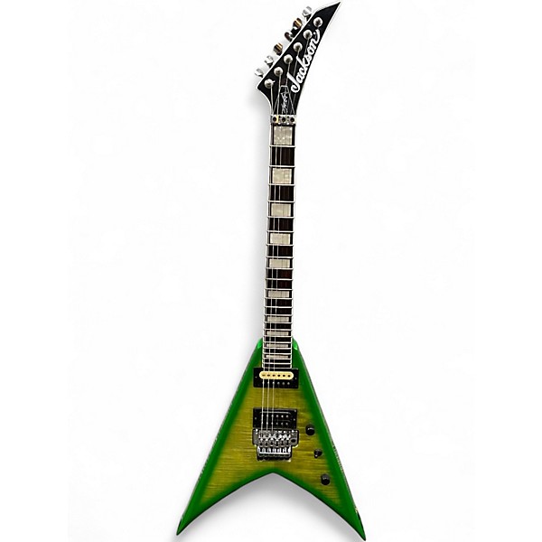 Used Jackson X Series Signature Scott Ian King V Baldini Green Solid Body Electric Guitar