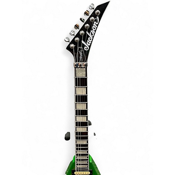 Used Jackson X Series Signature Scott Ian King V Baldini Green Solid Body Electric Guitar