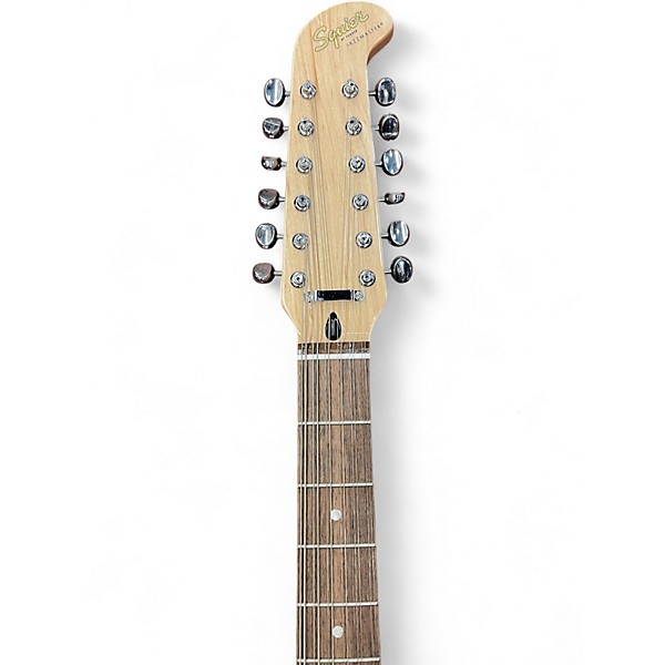 Used Squier Paranormal Series Jazzmaster XII Olympic White Solid Body Electric Guitar