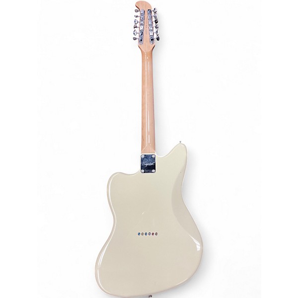Used Squier Paranormal Series Jazzmaster XII Olympic White Solid Body Electric Guitar
