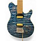 Used Sterling by Music Man Sub AX3 Axis BLUE QUILTED MAPLE Solid Body Electric Guitar