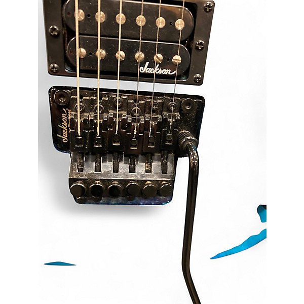 Used Jackson JS32 Dinky Trans Blue Solid Body Electric Guitar