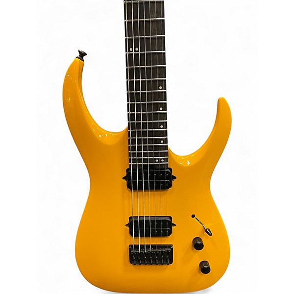 Used Jackson Pro Series Misha Mansoor Signature Juggernaut HT7FM SIGNAL YELLOW Solid Body Electric Guitar