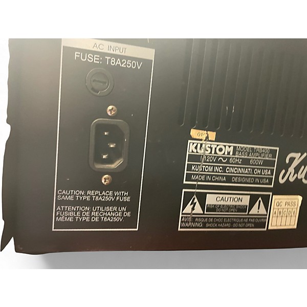 Used Kustom TRB400 Bass Amp Head