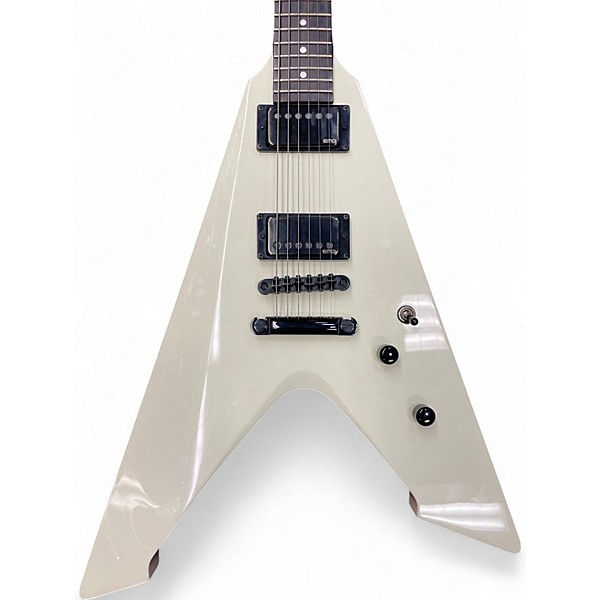 Used ESP ESP LTD Vulture James Hetfield Olympic White EMG Olympic White Solid Body Electric Guitar