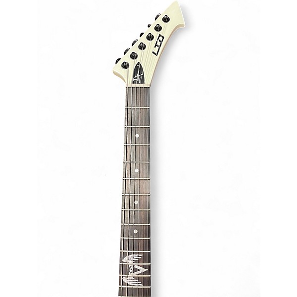 Used ESP ESP LTD Vulture James Hetfield Olympic White EMG Olympic White Solid Body Electric Guitar