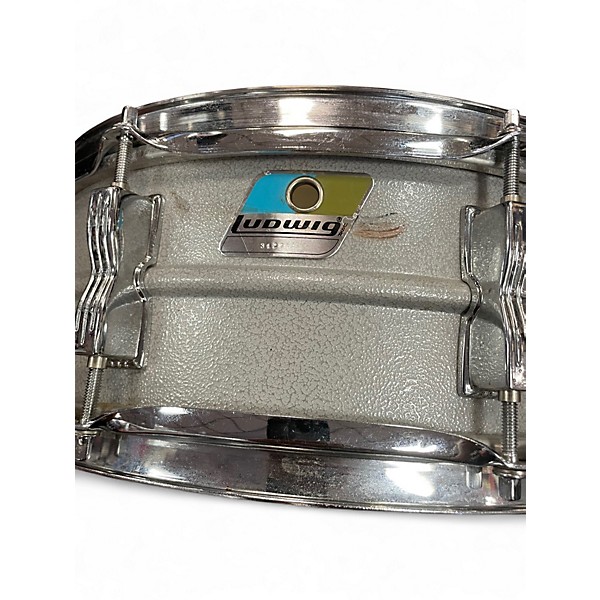 Vintage 1970s Ludwig 5X14 Acrolite Snare Silver Drum