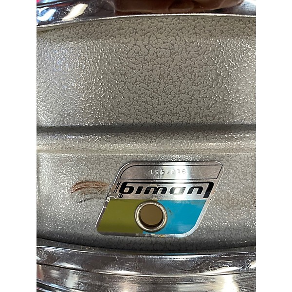 Vintage 1970s Ludwig 5X14 Acrolite Snare Silver Drum