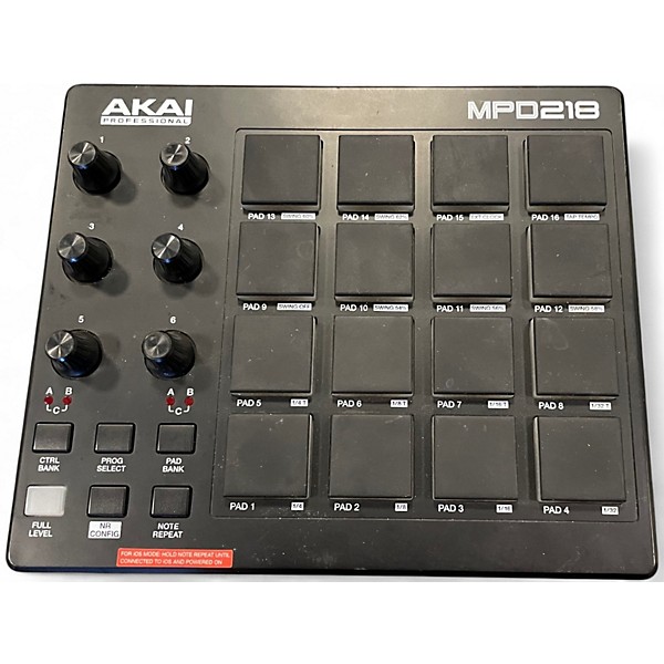 Used Akai Professional MPD218 MIDI Controller