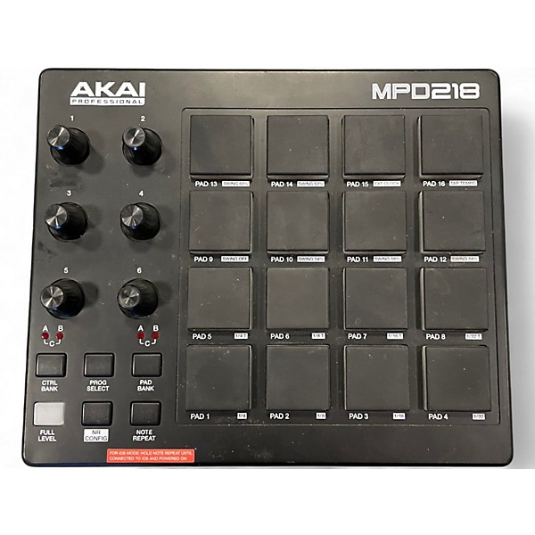 Used Akai Professional MPD218 MIDI Controller